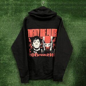 Twenty One Pilots Breach Album Rock Zip-Up Hoodie Size Large